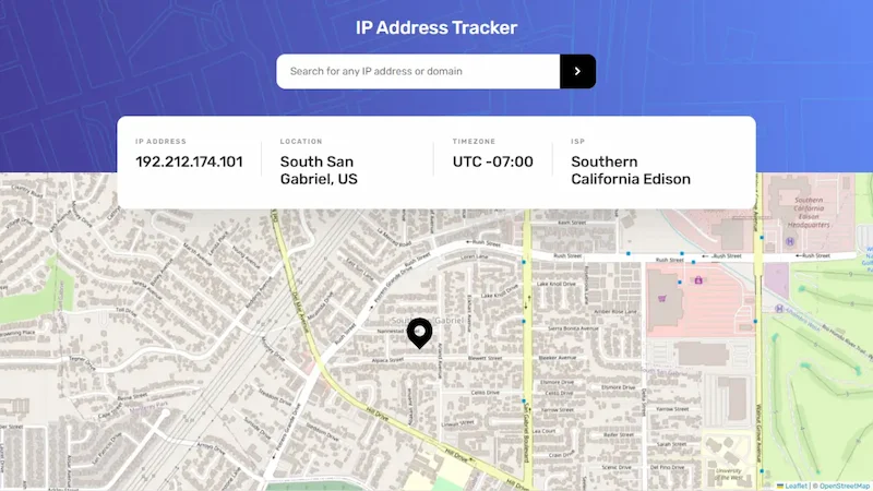 IP Address Tracker